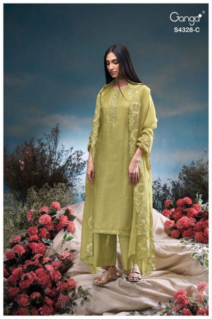 Ganga aneaa 4328 wholesale cod dress materials